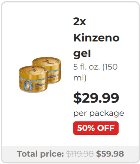 Kinzeno Massage Gel offer price